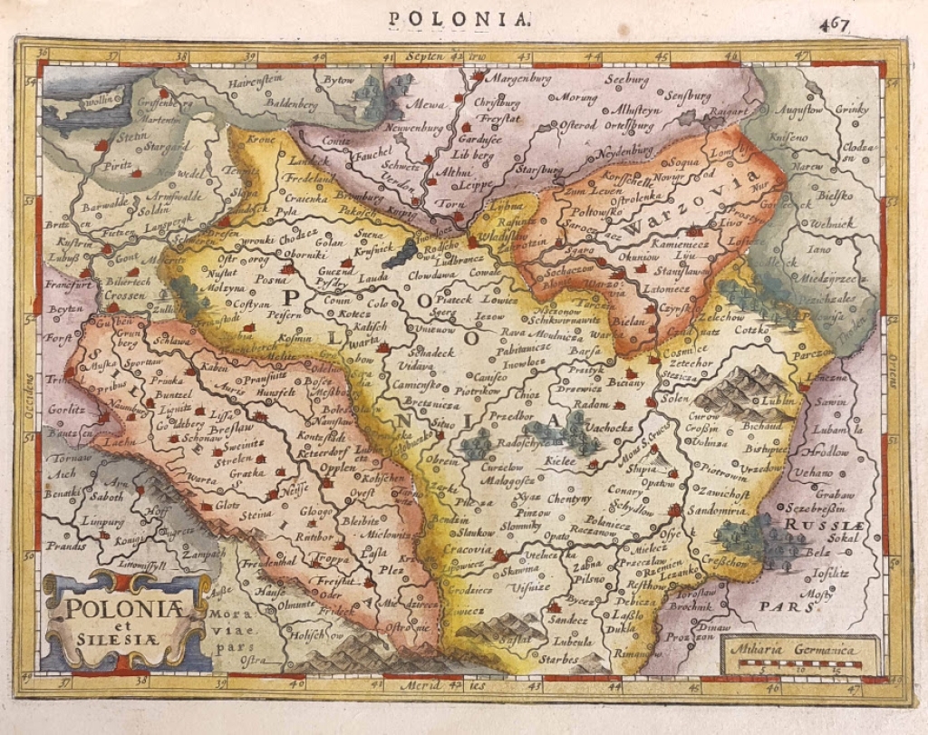 [mapa Polski i Śląska] Poloniae et Silesiae, 1628-1651