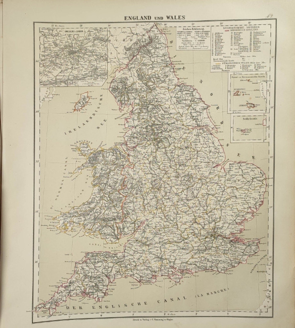 [mapa, 1879] England und Wales [Anglia i Walia]
