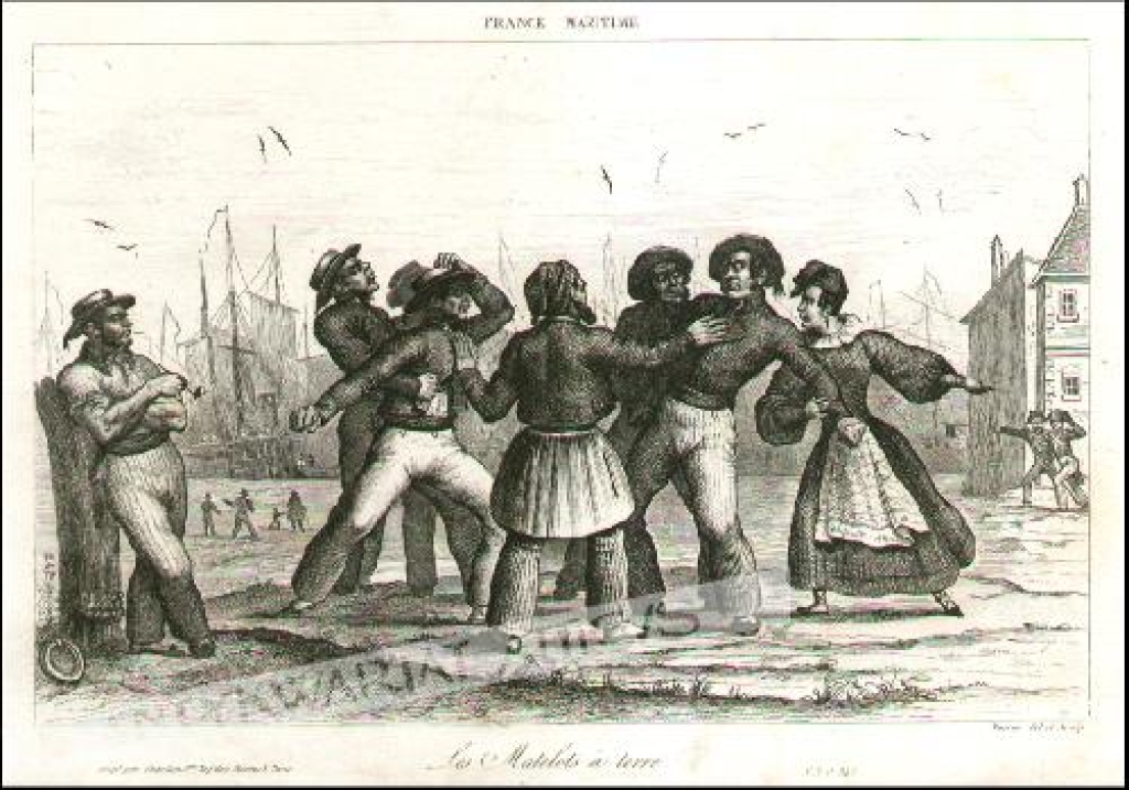 [rycina] France Maritime. Les Matelots a terre
