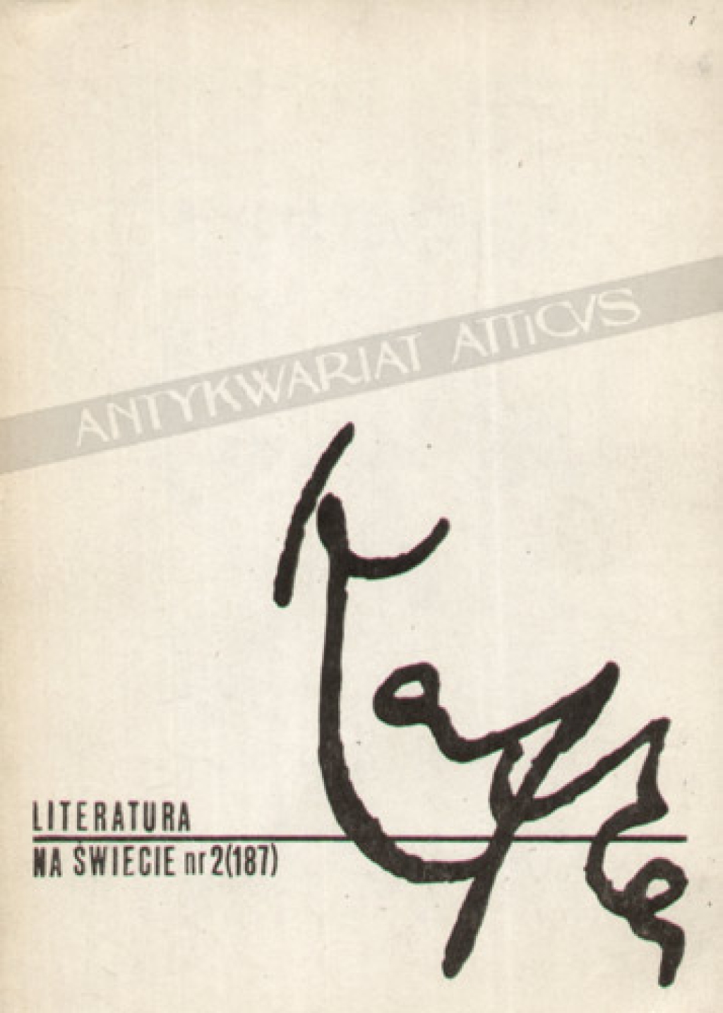 Literatura na świecie 1987, nr 2 (187) [Franz Kafka]