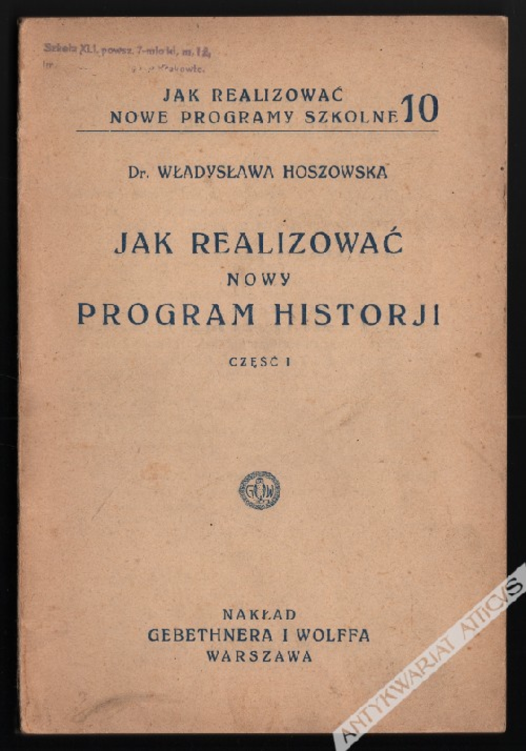 Jak realizować nowy program historji, część I