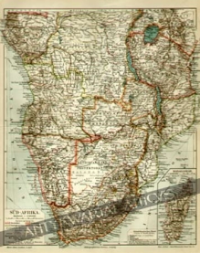 [Mapa, ok. 1908] Sud-Afrika [Afryka Południowa]