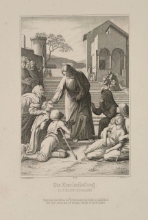 [rycina, ok. 1860] Die Krankenheilung [Uzdrawianie chorych]