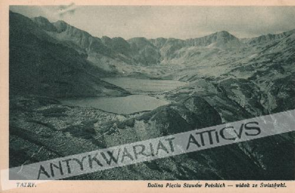 [pocztówka, lata 1930.] Tatry. Widok ze Świstówki