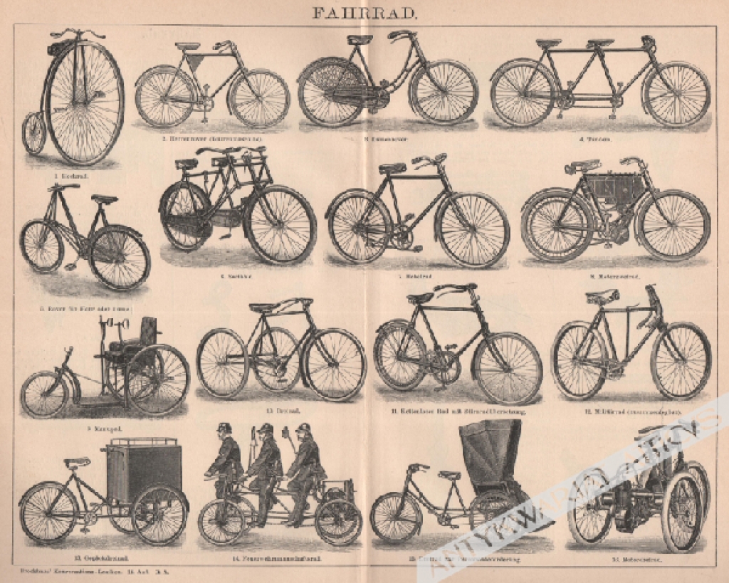 [rycina, 1898] Fahrrad [rowery i motorowery]