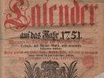 Königl. polnischer und churfürstlich Sächsischer Hof und Staats Calender auf das Jahr 1751