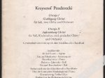 Oratorium Krzysztof Penderecki [autograf Krzysztofa Pendereckiego]