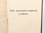 Bank austryacko-węgierski a Galicya