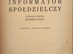 Informator spółdzielczy Towarzystwa kooperatystów