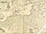 [mapa, Europa Północna, Polska, 1705] Estats des Couronnes de Dannemark, Suede, et Pologne sur la Mer Baltique - DE FER Nicolas