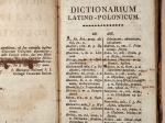 Dictionarium latino-polonicum. Ad usum Studiosae Juventutis
