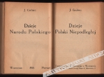 Dzieje porozbiorowe narodu polskiego. Dzieje Polski Niepodległej [współoprawne]