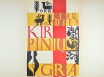 [plakat, 1957] Liaudies meno, liaudies kirpiniu, grafikos paroda