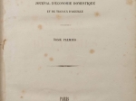 Le Conseiller des Dames. Journal d'économie domestique et de travaux d'aiguille. Tome premier  [staloryty kolorowane, moda]