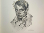 [grafika, 1970] "Moi aussi, j'ai connu l'Empereur" (portrait de Picasso/homage a Pablo Picasso) [tłum. "Ja też znałem Cesarza" (portret Picassa/W hołdzie Pablowi Picasso]