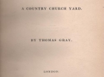 Elegy Written in a Country Church Yard