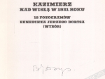 Kazimierz nad Wisłą w 1931 roku. 18 fotogramów (wybór) [autograf]