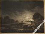 [grafika, ok. 1770]  [wieczorny krajobraz nad rzeką]