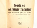 Kodeks administracyjny. Zbiór ważniejszych ustaw dla studjum polskiego prawa administracyjnego, t. I-II [współoprawne]