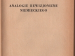Analogie rewizjonizmu niemieckiego [dedykacja]