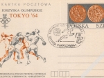[pocztówka, 1984] Igrzyska Olimpijskie Tokyo '64 [autograf Janusza Sidło]