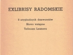 Exlibrisy radomskie. 8 oryginalnych drzeworytów