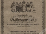 Sammlung aus ehemaligem furstlichen Besitz. Zweiter Teil. Franzosische Litographien, Karikaturen, Handzeichnungen, meist in Farben [katalog aukcyjny]