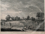 [rycina, 1742] Moisson, ou III. vue de Flandre  [żniwa , krajobraz flandryjski]