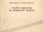 Nazwy rzeczne w dorzeczu Warty [dedykacja autorki]