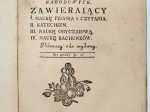 ELEMENTARZ dla szkół parafjalnych narodowych z roku 1785.