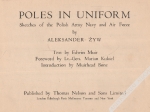 Poles in Uniform. Sketches of the Polish Army, Navy and Air Force