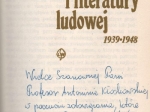 Wokół kultury i literatury ludowej [dedykacja]
