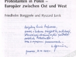 Protestanten in Polen - Europaer zwischen Ost und West [dedykacja od Ryszarda Janika]