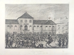[rycina, 1830] Arsenał w dniu 29. listopada 1830 roku w Warszawie