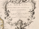 [mapa, Brazylia, 1719] Le Bresil dont les Cotes sont Divisees en Capitaineries Dresse sur les Dernieres Relations des Filibustiers et Fameux Voyageurs . . . 1719