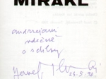 Mirakl [pozycja w języku czeskim] [autograf]