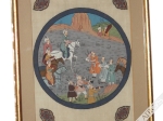 [para malowideł na jedwabiu, Persja, XIX w.] [orszak książęcy]