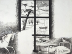 [rysunek, 1991] Ilustracja do wierszy Danuty Wawiłow