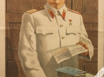 [plakat, ok. 1950] Niech żyje wielki Stalin chorąży pokoju!
