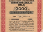 [obligacja, 1946] Obligacja wartości imiennej 2000 zł.
