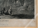 [rycina, 1742] Moisson, ou III. vue de Flandre  [żniwa , krajobraz flandryjski]