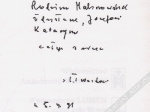 Na plebanii w Lesznie [autograf]