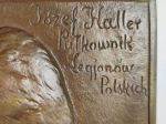 [plakieta, brąz, lata 20-te] Józef Haller. Pułkownik Legjonów Polskich