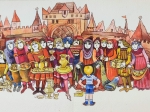 [rysunek, 1977] Zatopione miasto