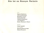 Sto lat na Nowym Świecie [zbiór tekstów o firmie Blikle] [autograf Jerzego Blikle]