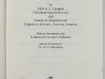Handbook of Armenian Dialectology (Anatolian and Caucasian studies) by John A. C. Greppin