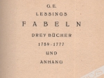 Fabeln. Drey Bucher 1759-1777 und Anhang