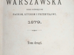 Biblioteka Warszawska. Pismo poświęcone naukom, sztukom i przemysłowi. 1879, tom 2