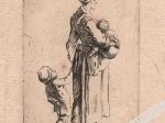 [ryciny, 1764] Cudzoziemka z trojgiem dzieci; Kobieta z dwojgiem dzieci