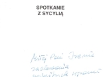 Spotkanie z Sycylią [autograf]